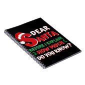 2024 Weihnachten Shirts Kinder Erwachsene Santa I  Notizblock (Rechte Seite)