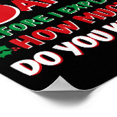 2024 Weihnachten Shirts Kinder Erwachsene Santa I Poster (Ecke)