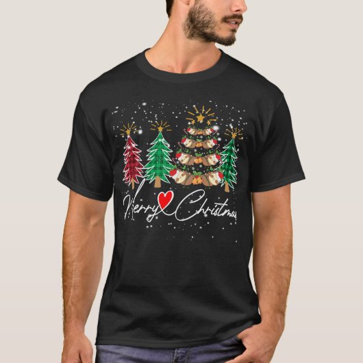 2024 Weihnachtsbaum Flitter 1 Frohe Weihnachten T-Shirt (Vorderseite)
