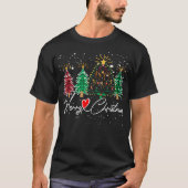 2024 Weihnachtsbaum Skeleton Frohe Weihnachten T-Shirt (Vorderseite)