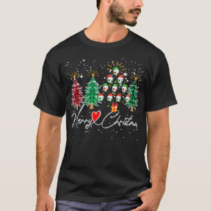 2024 Weihnachtsbaumfußball Frohe Weihnachten T-Shirt