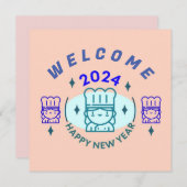 2024 WEIHNACHTSCHREIBEN IM NEUEN JAHR FEIERTAGSKARTE (Vorne/Hinten)