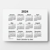 2024 Weißbuch-Kalender von Janz 12x18 Fotoplatte (Vorderseite)