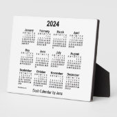 2024 Weißbuch-Kalender von Janz 12x18 Fotoplatte (Seite)