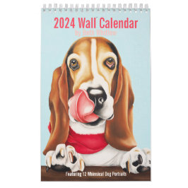 2024 Whimsical Dog Calendar - klein Kalender