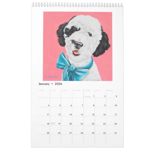 2024 Whimsical Dog Calendar - Large Kalender (Jan 2026)