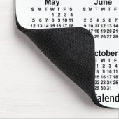 2024 White Calendar by Janz Mouse Pad Mousepad (Ecke)