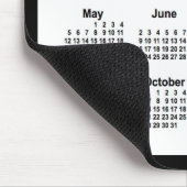 2024 White on Black Calendar by Janz Two Tone Mousepad (Ecke)