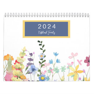 2024 Wildflower-Foto Familienname Kalender