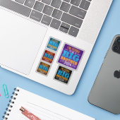 2024 wird ein großer Bruder sein Aufkleber (Laptop mit iPhone)