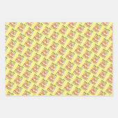 2024 wird eine große Schwester - Dinosaurier Geschenkpapier Set (Vorderseite 3)