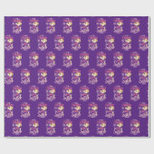 2024 wird eine große Schwester - Guinea Pig Pun Geschenkpapier (Flach)