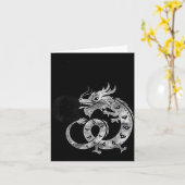 2024 Year Of The Dragon Chinese Zodiac Chinese New Karte (Gelbe Blume)