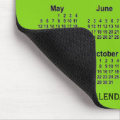 2024 Yellow Green Calendar von Janz Mouse Pad Mousepad (Ecke)