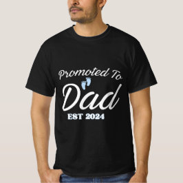2024 zum Papa befördert T-Shirt