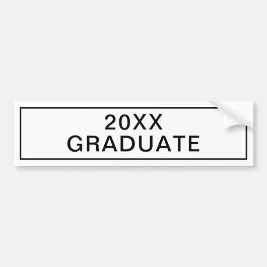 2025 2026 Graduate Customize the Year Graduation Autoaufkleber (Vorne)