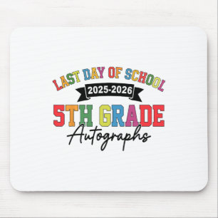 2025-2026 Letzter Schultag Autogramm 5. Klasse G Mousepad