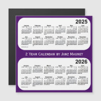 2025-2026 Lila 2-Jahres-Kalender von Janz Magnet