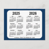 2025-2026 Police Box Blue School Calendar by Janz Postkarte (Vorderseite)