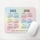 2025-2026 Rainbow Cloud School Calendar by Janz Mousepad (Mit Mouse)