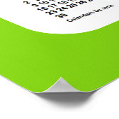 2025-2026 Yellowgreen School Calendar by Janz Poster (Ecke)