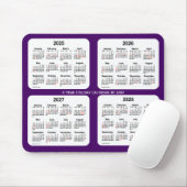 2025-2028 Lila Feiertagkalender von Janz Mousepad (Mit Mouse)