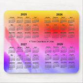 2025-2028 Rainbow Shadows 4 Year Calendar by Janz Mousepad (Vorne)