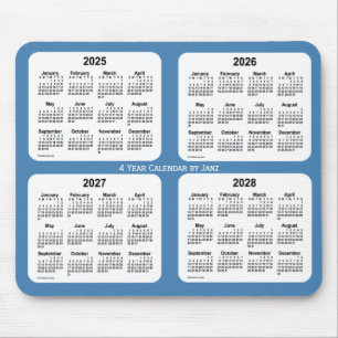 2025-2028 Stahlblau-4-jähriger Kalender durch Janz Mousepad