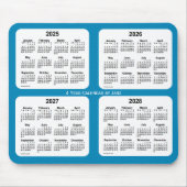 2025-2028 Steel Blue 4 Year Calendar by Janz Mousepad (Vorne)