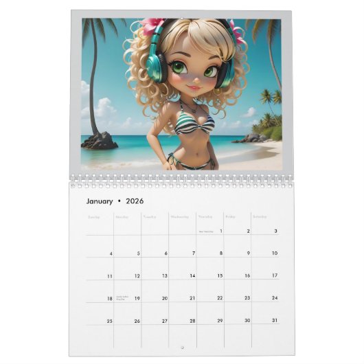 2025/26 Dollar 15 Monate Kalender (Jan 2026)