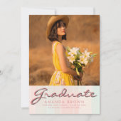 2025 Abschluss Ankündigung Simple Elegant Trendy (Vorderseite)