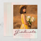 2025 Abschluss Ankündigung Simple Elegant Trendy (Vorne/Hinten)