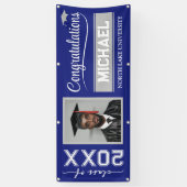 2025 Abschluss-Banner mit Name & Schule Banner (Vertikal)