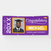 2025 Abschluss-Banner mit Name & Schule Banner (Horizontal)