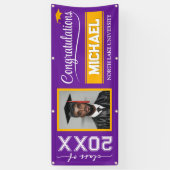 2025 Abschluss-Banner mit Name & Schule Banner (Vertikal)