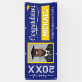 2025 Abschluss-Banner mit Name & Schule Banner (Vertikal)