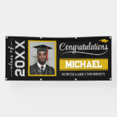 2025 Abschluss-Banner mit Name & Schule Banner (Horizontal)