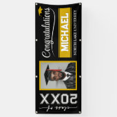 2025 Abschluss-Banner mit Name & Schule Banner (Vertikal)