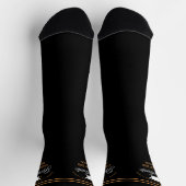 2025 Abschluss Black Gold Custom High School Socken (Oben)
