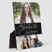 2025 Abschluss Black Multi Foto Gift Fotoplatte (Seite)