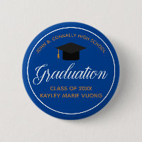 2025 Abschluss Blue Gold Custom High School Name