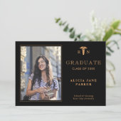 2025 Abschluss der Kindergärtnerei Modernes Foto Ankündigung (Stehend Vorderseite)