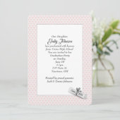 2025 Abschluss-Diplom auf rosa Herzen Einladung (Stehend Vorderseite)