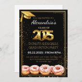 2025 Abschluss "Donuts and Degrees" Einladung (Vorne/Hinten)