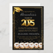 2025 Abschluss "Donuts and Degrees" Einladung (Vorne/Hinten)