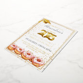 2025 Abschluss "Donuts and Degrees" Folieneinladung (Gedreht)