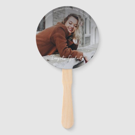 2025 Abschluss Foto Eukalyptus Graduate Fächer (Rückseite)