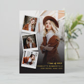 2025 Abschluss Fotos Grad Gold Foil Ankündigung (Stehend vorne)