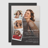 2025 Abschluss Fotos Grad Open House Magneteinladung (Vorne/Hinten)