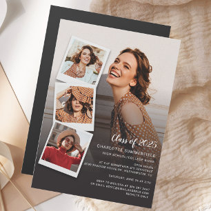 2025 Abschluss Fotos Grad Open House Magneteinladung